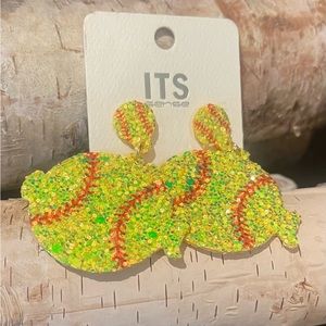 Softball Earrings